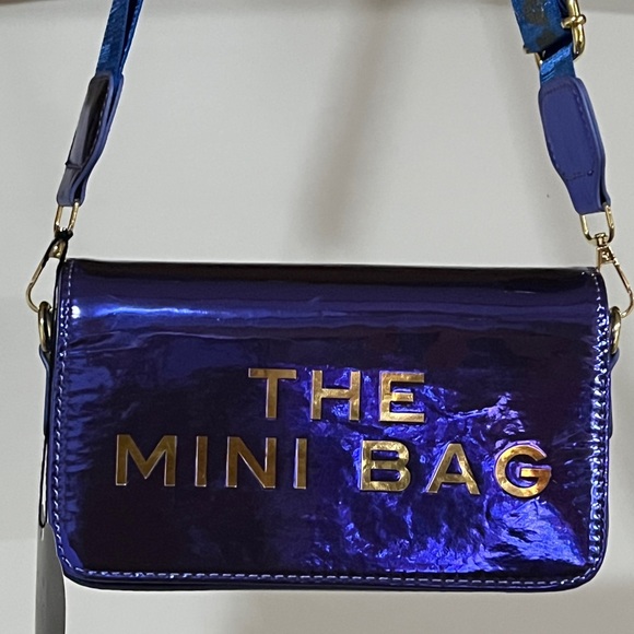 Shiny Blue Mini Bag - Picture 1 of 3
